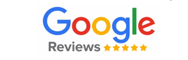 A google review logo with five stars on it