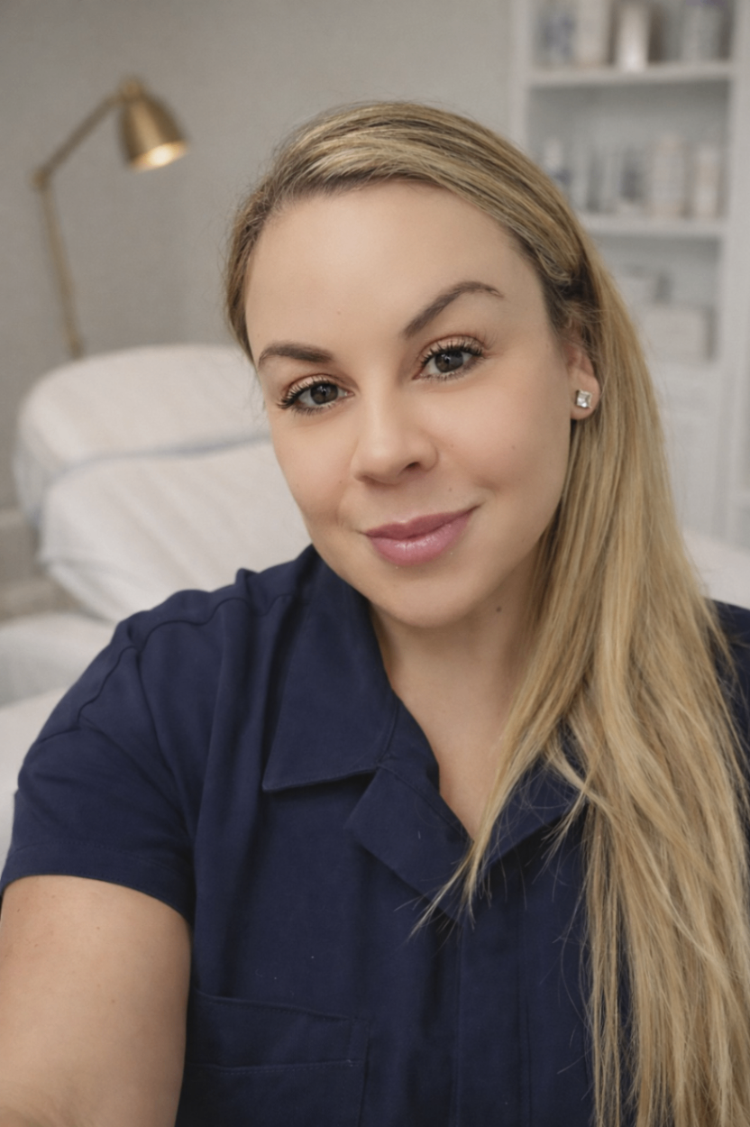 Portrait of Marissa Escobar, the dedicated founder of The Golden Wink Spa
