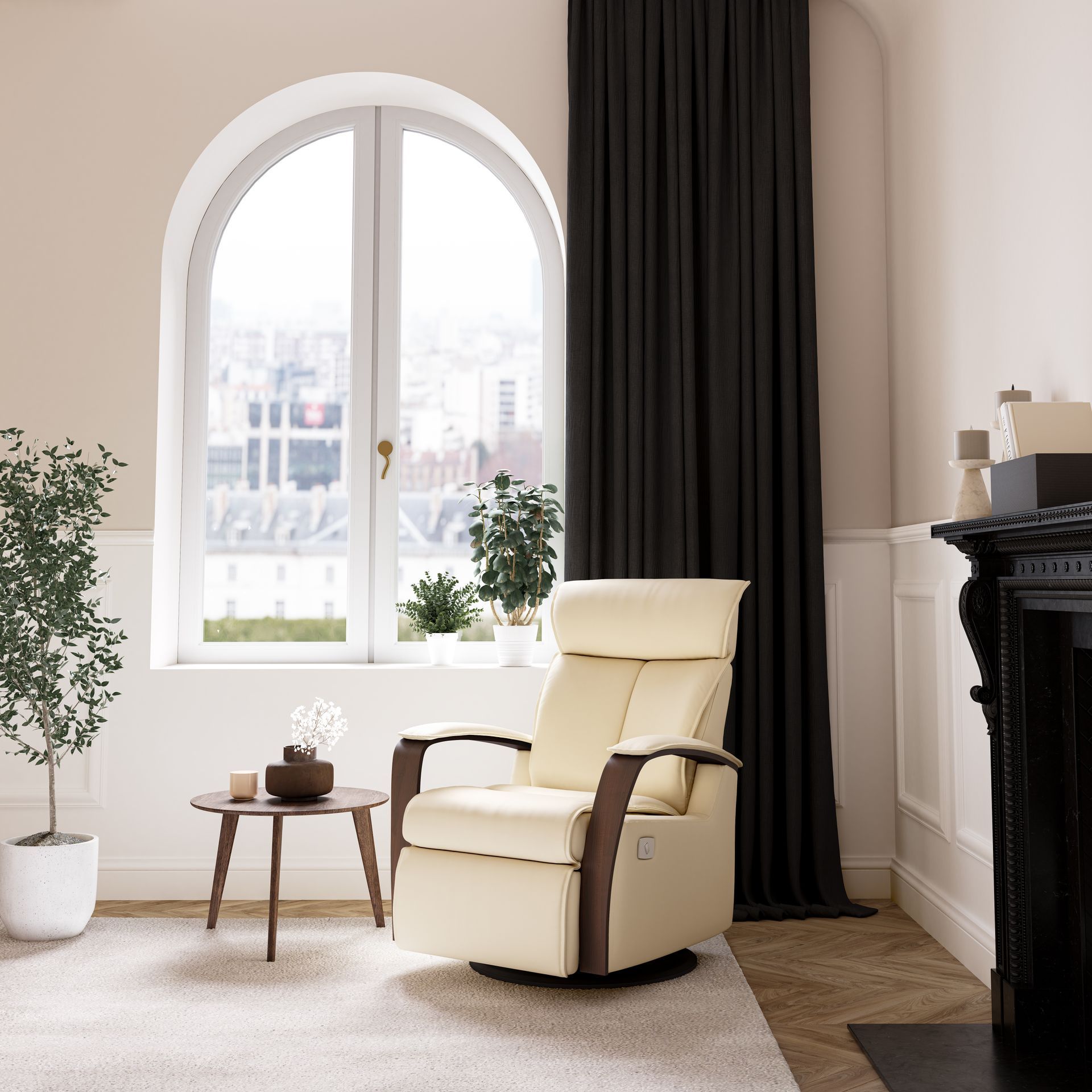 A Brown Leather Recliner on a White Background โ Envisage Furniture in Kialla, VIC