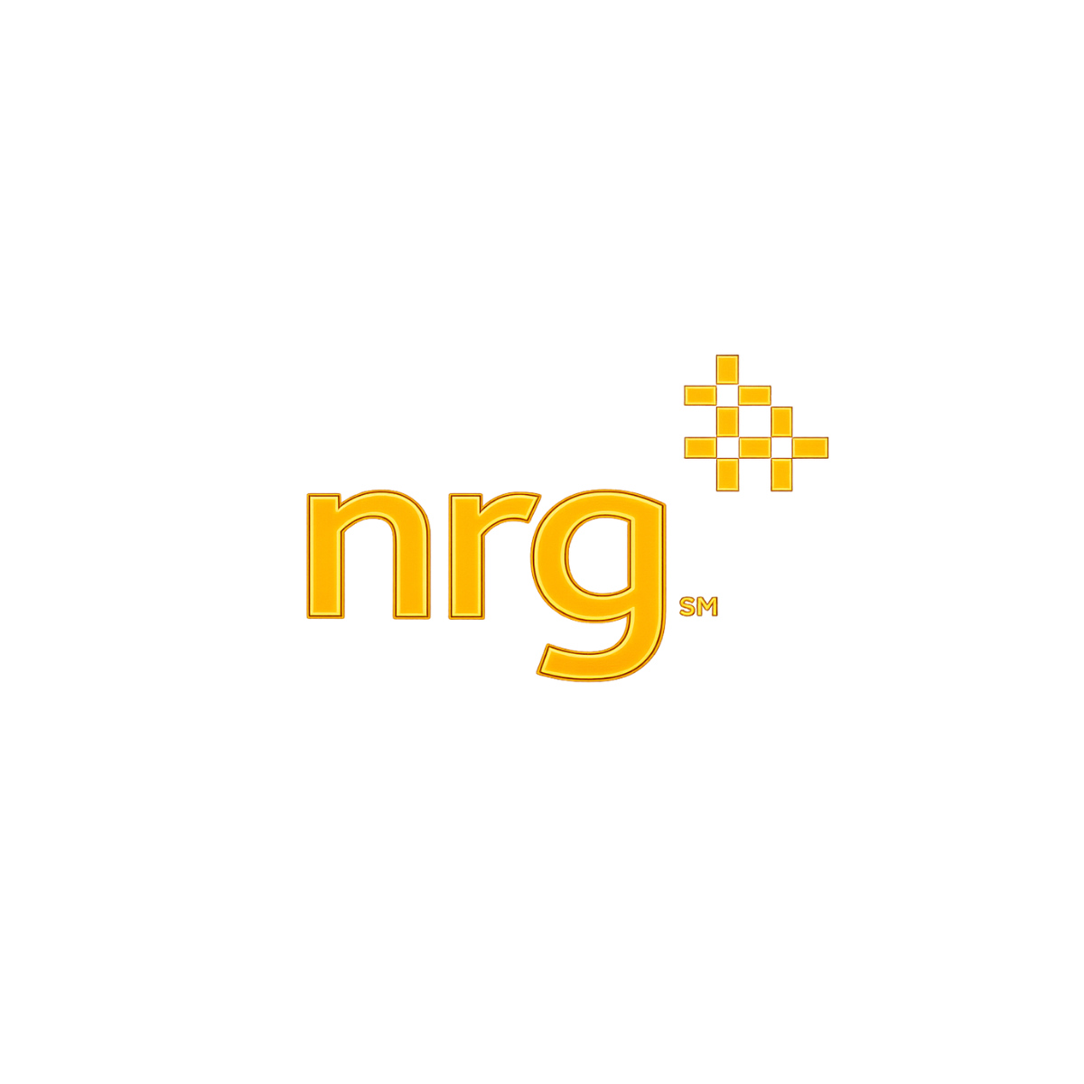 The NRG logo: lowercase yellow letters "nrg" next to a yellow grid-like square icon on a white background.