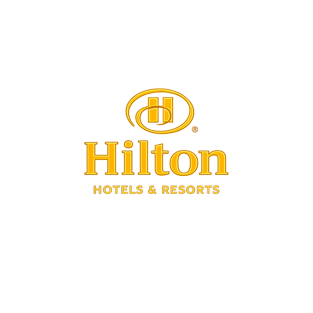 The yellow Hilton Hotels & Resorts logo on a white background.