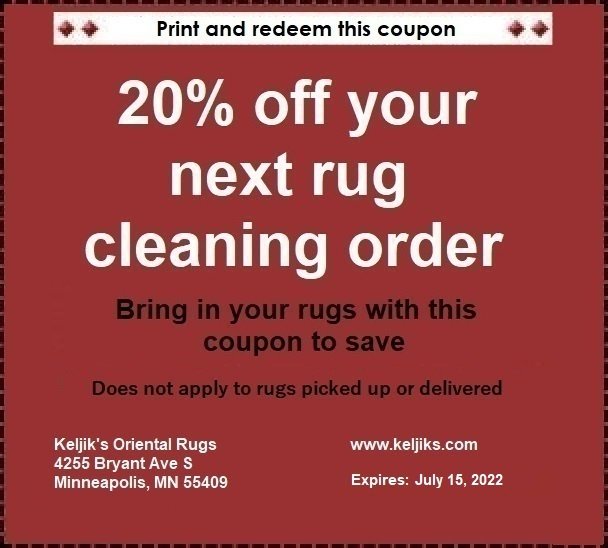Rug CleaningMinneapolis MNKeljiks Oriental Rug Cleaning