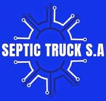 Logotipo Septic Truck S.A. con fondo azul