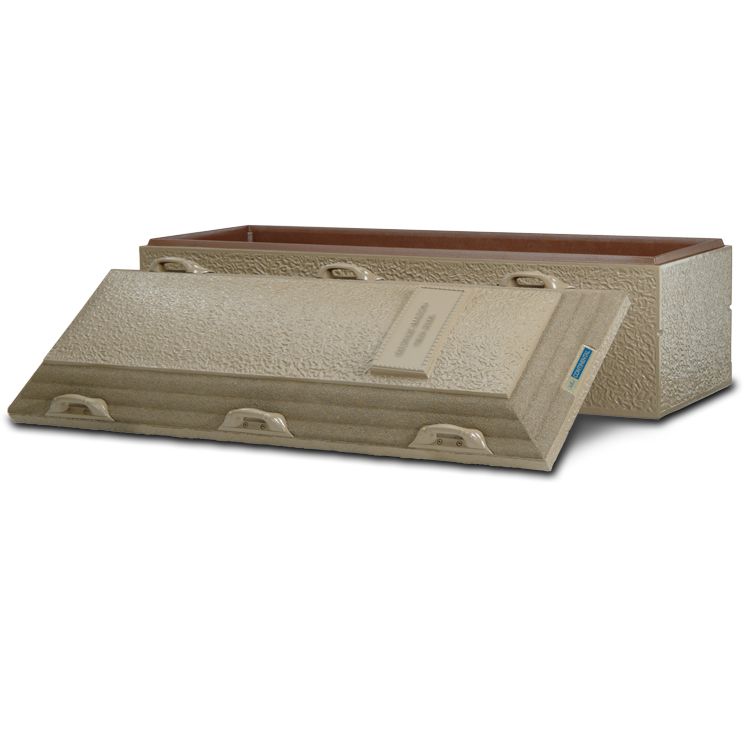 Beige vault  on a white background