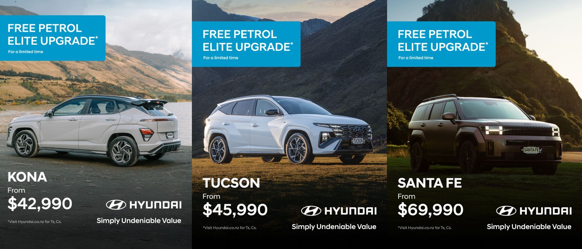 Free Elite Petrol Upgrade with Hyundai