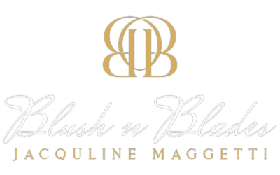Gold intertwined BB logo above script 