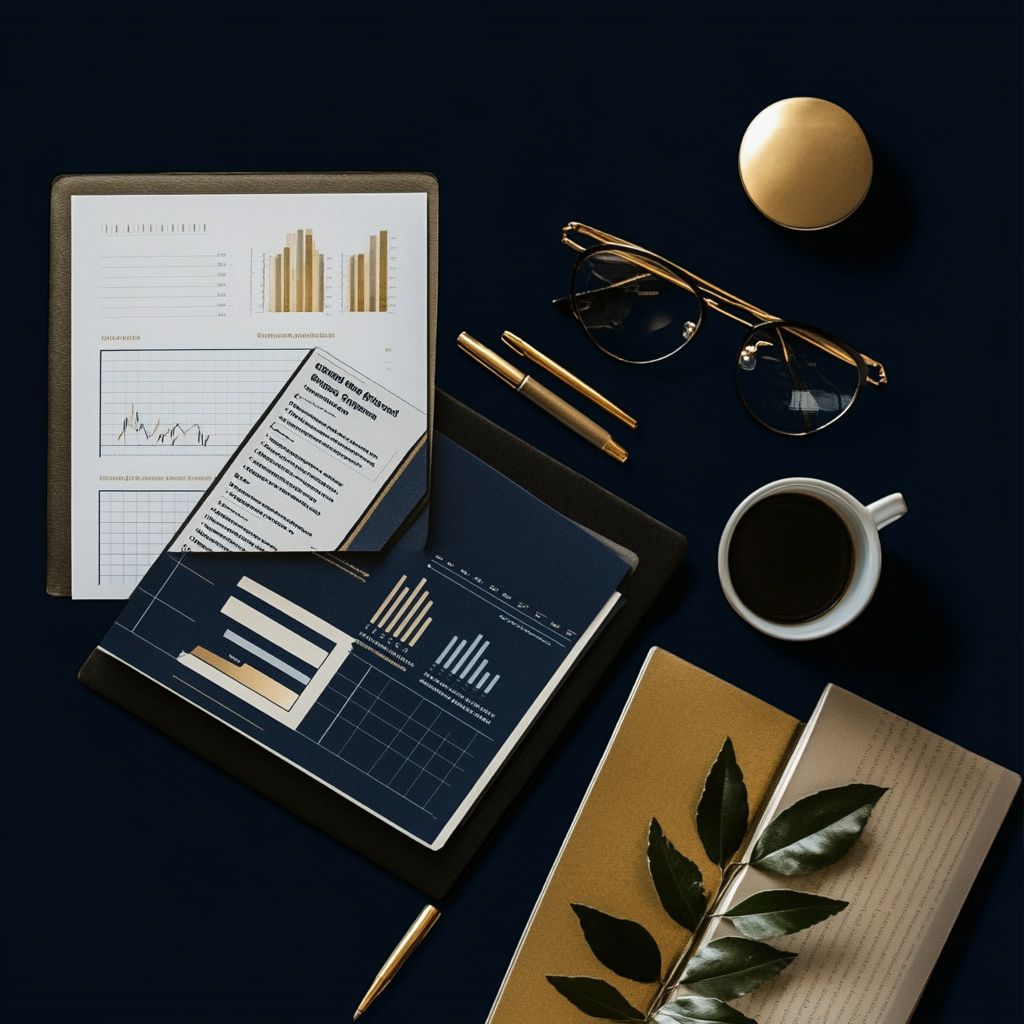 Business report on a table