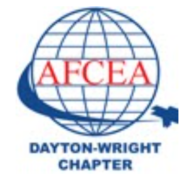 AFCEA Dayton-Wright Chapter logo with blue globe and red AFCEA text