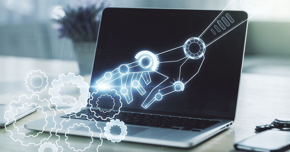 Real estate professional using AI technology to create efficiency while maintaining personal client