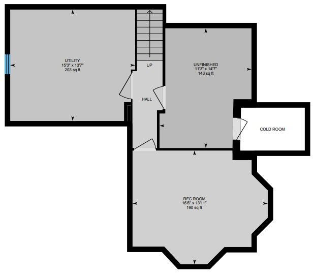 A black and white floor plan of a house