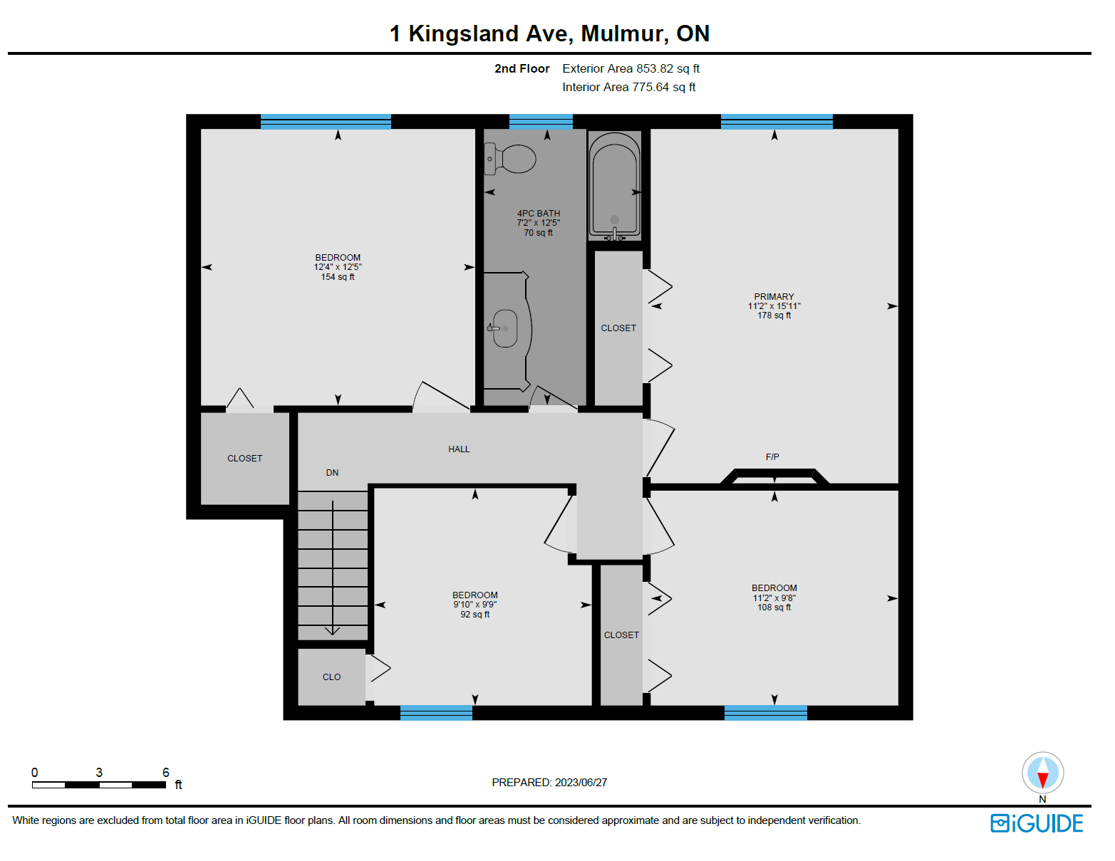 A floor plan of a house with a staircase