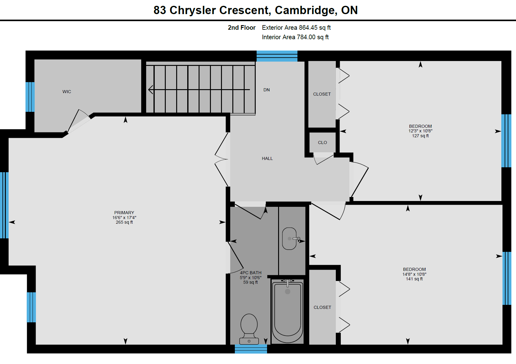 A floor plan of a house in cambridge ontario