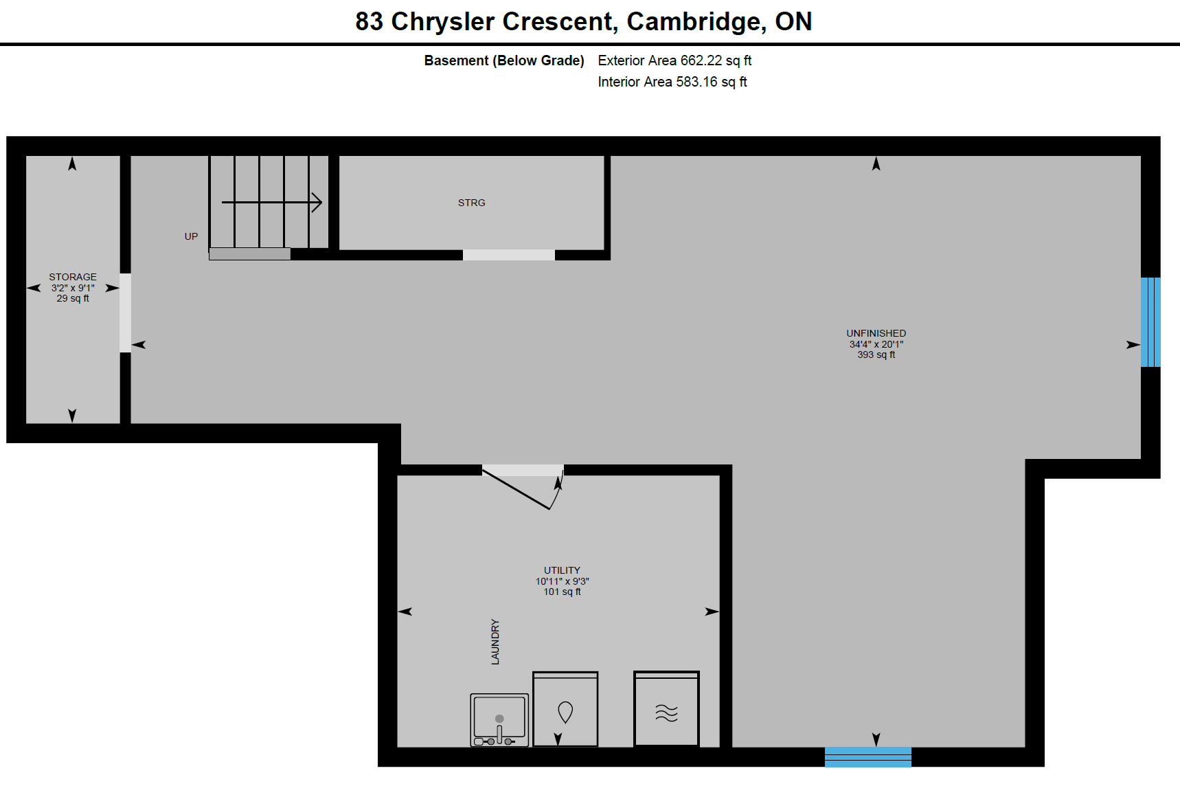 A floor plan of a house in cambridge ontario