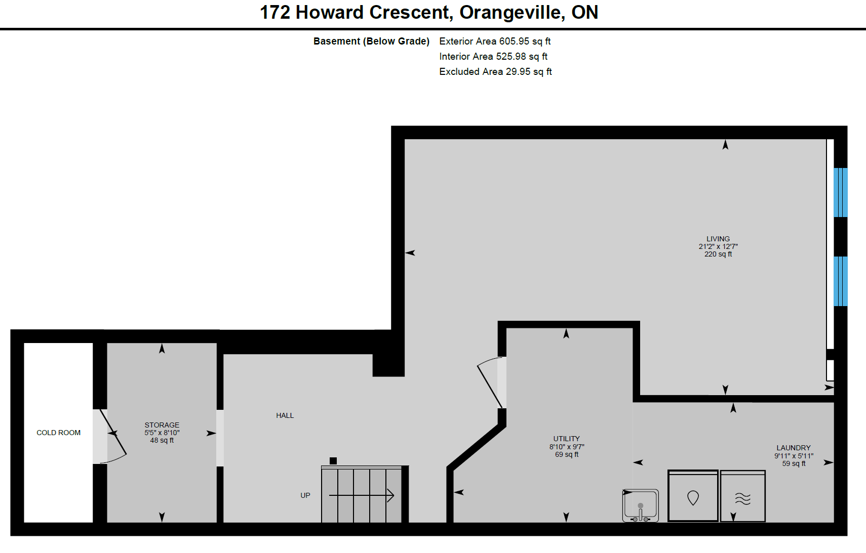 A floor plan of a house in orangeville , ontario