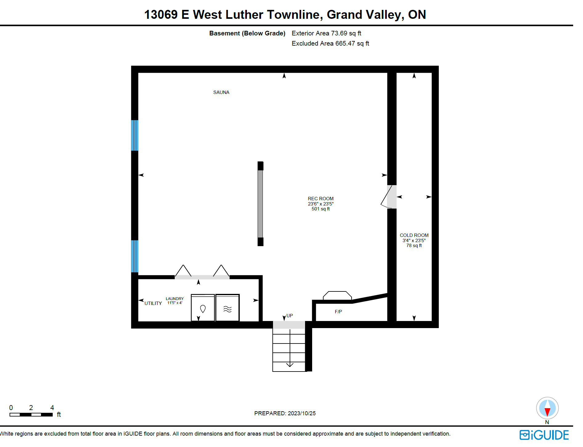 A floor plan of a house in grand valley , ontario