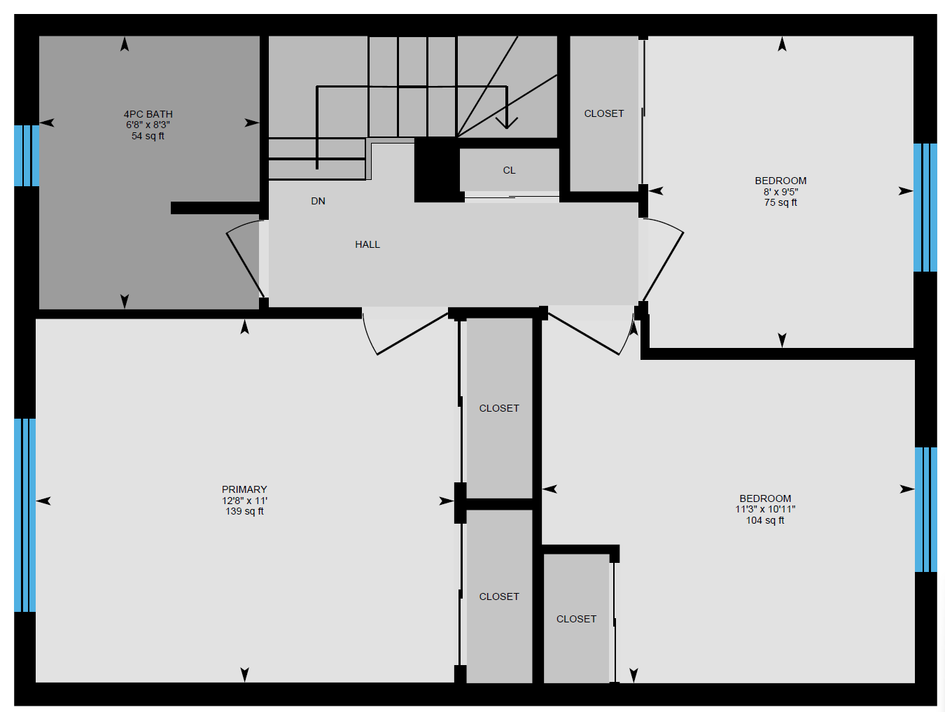 A black and white floor plan of a house