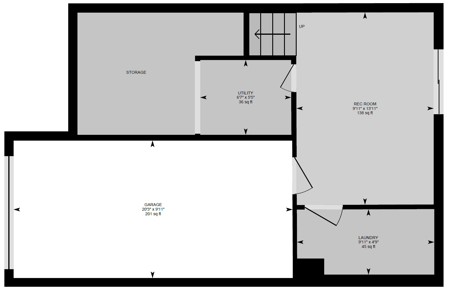 A black and white floor plan of a house.