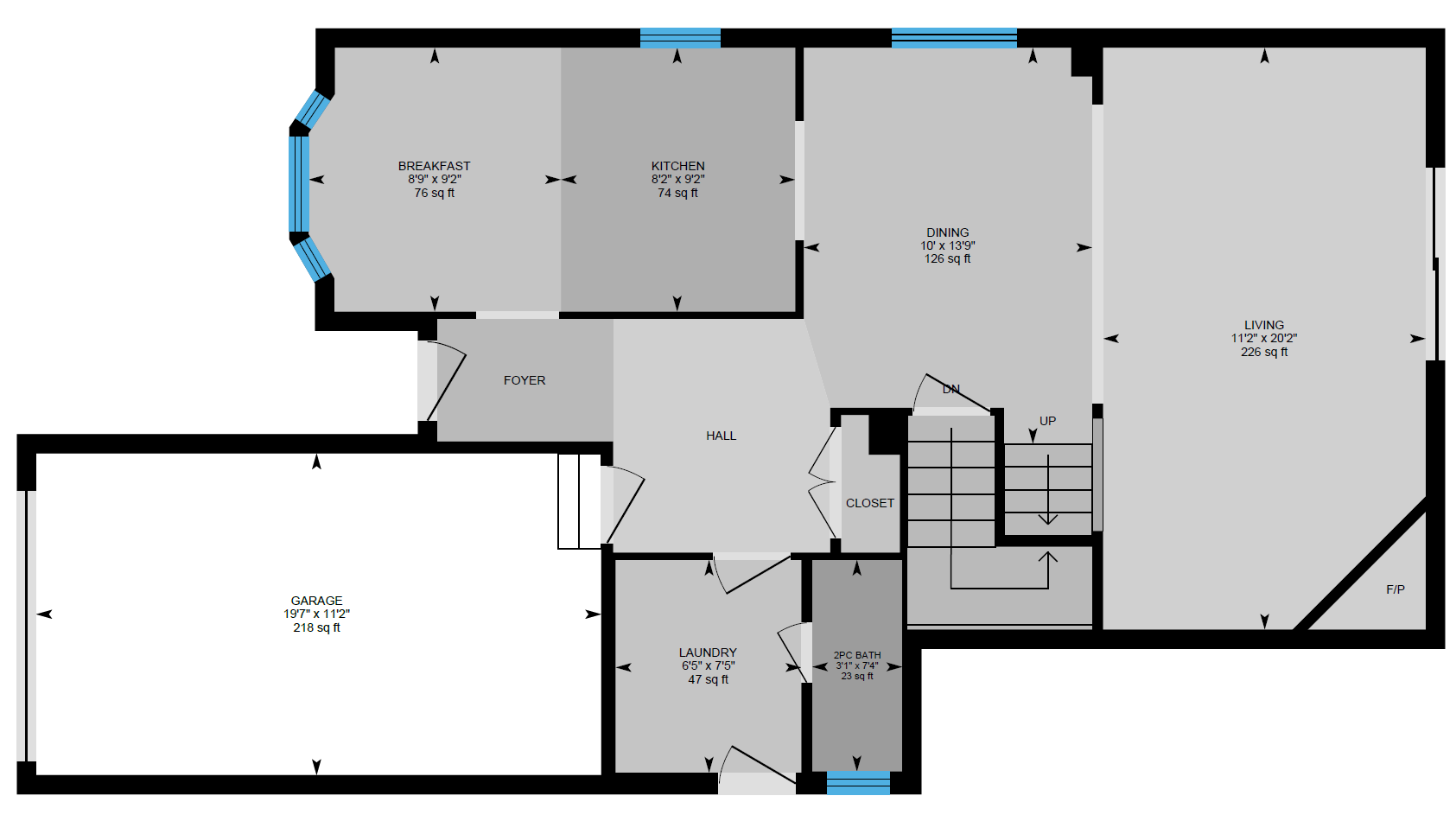 A black and white floor plan of a house