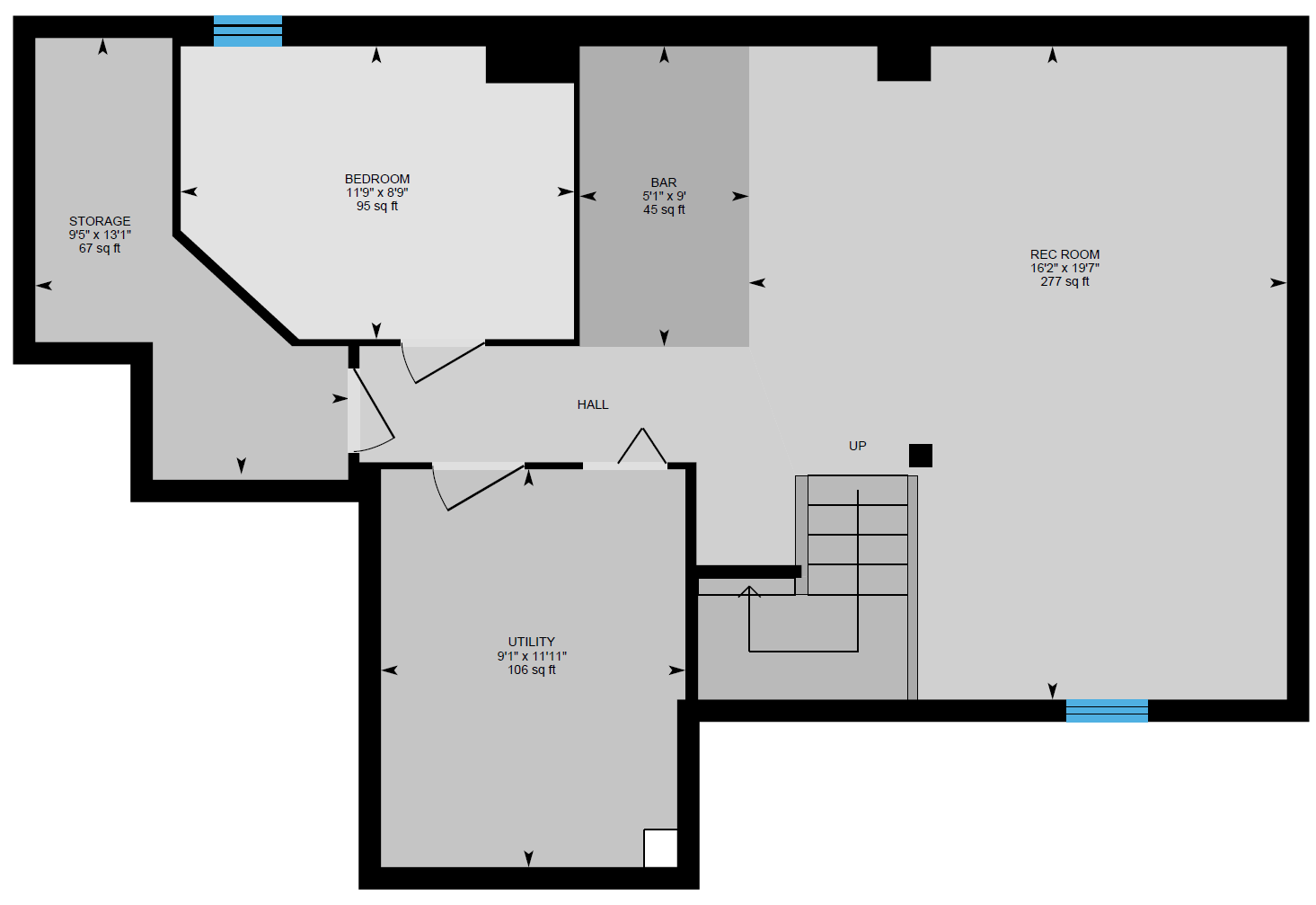 A black and white floor plan of a house