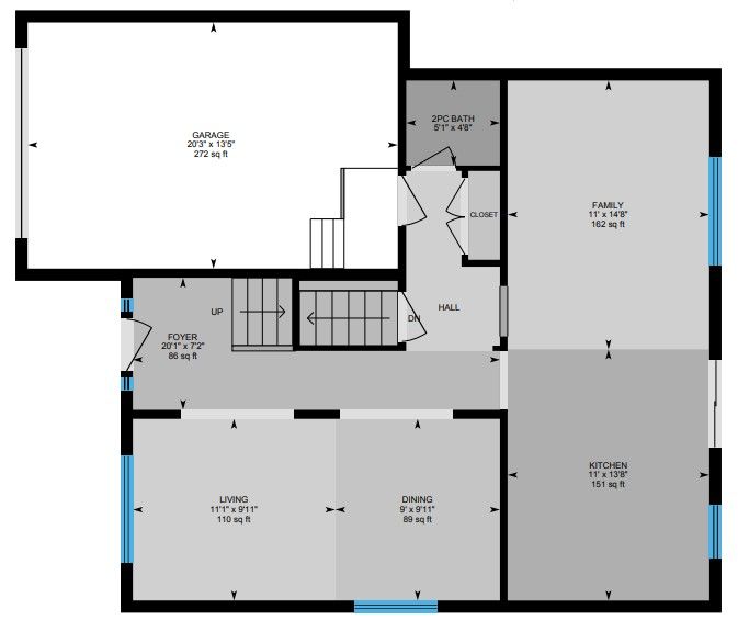 A black and white floor plan of a house