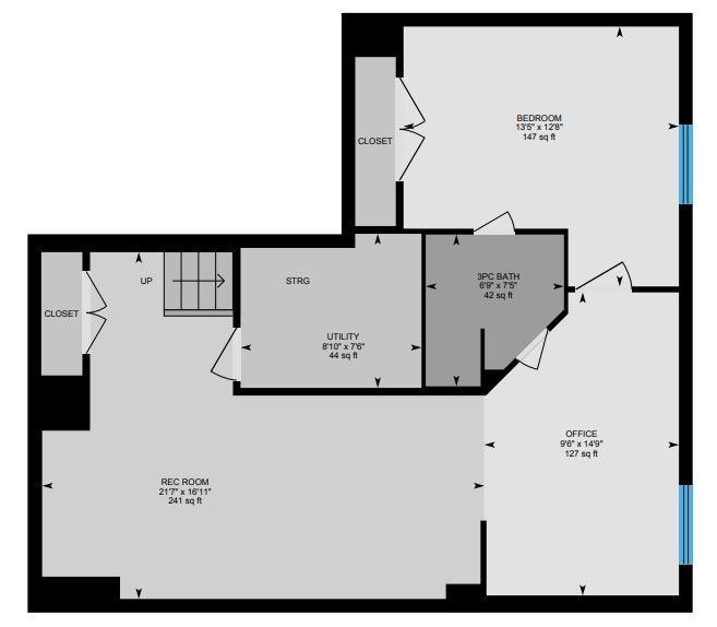 A black and white floor plan of a house