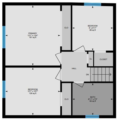 A black and white floor plan of a house