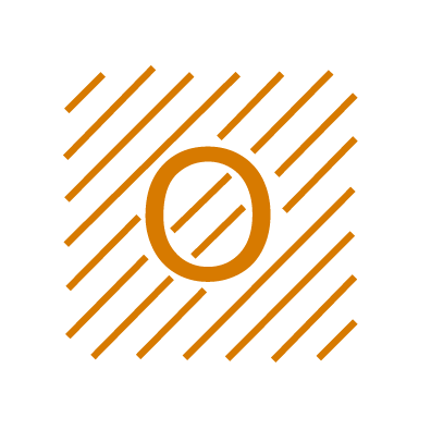 A circle with lines around it on a white background.