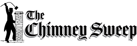 A black and white logo for the chimney sweeper