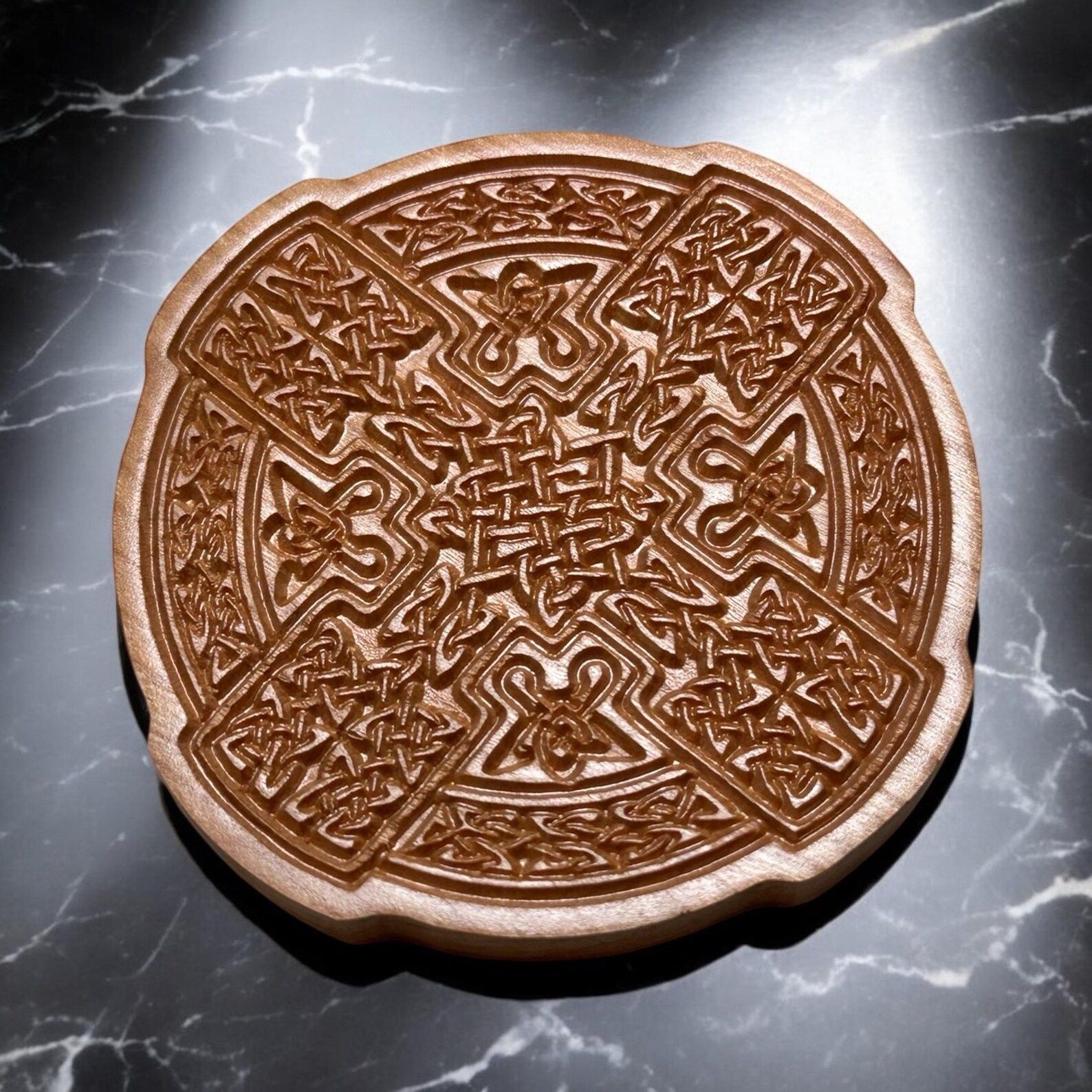 Wooden Celtic Drink Coaster