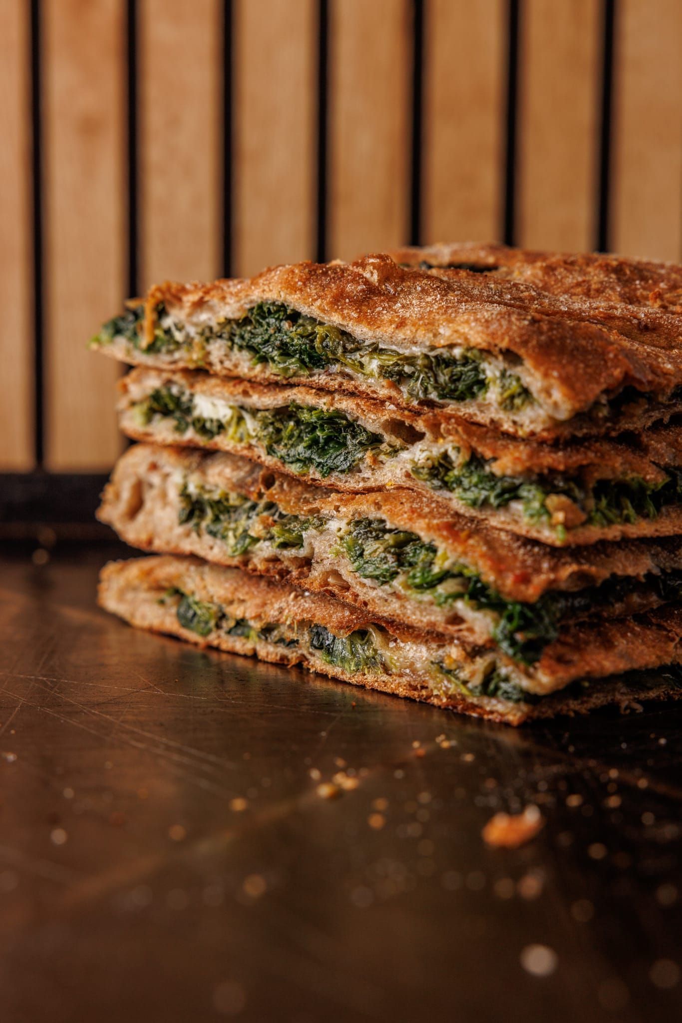 pizza ripiena spinaci