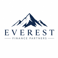 Everest Finance Partners logo with navy mountain graphic and serif text