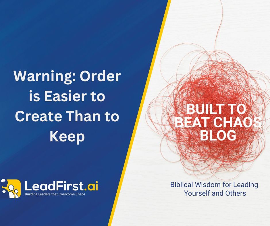 Order is Easier to Create Than Keep