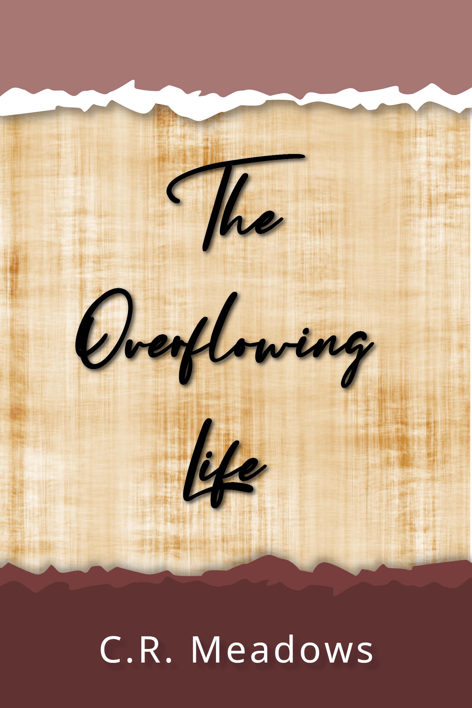 The cover of the book the overflowing life by c.r. meadows