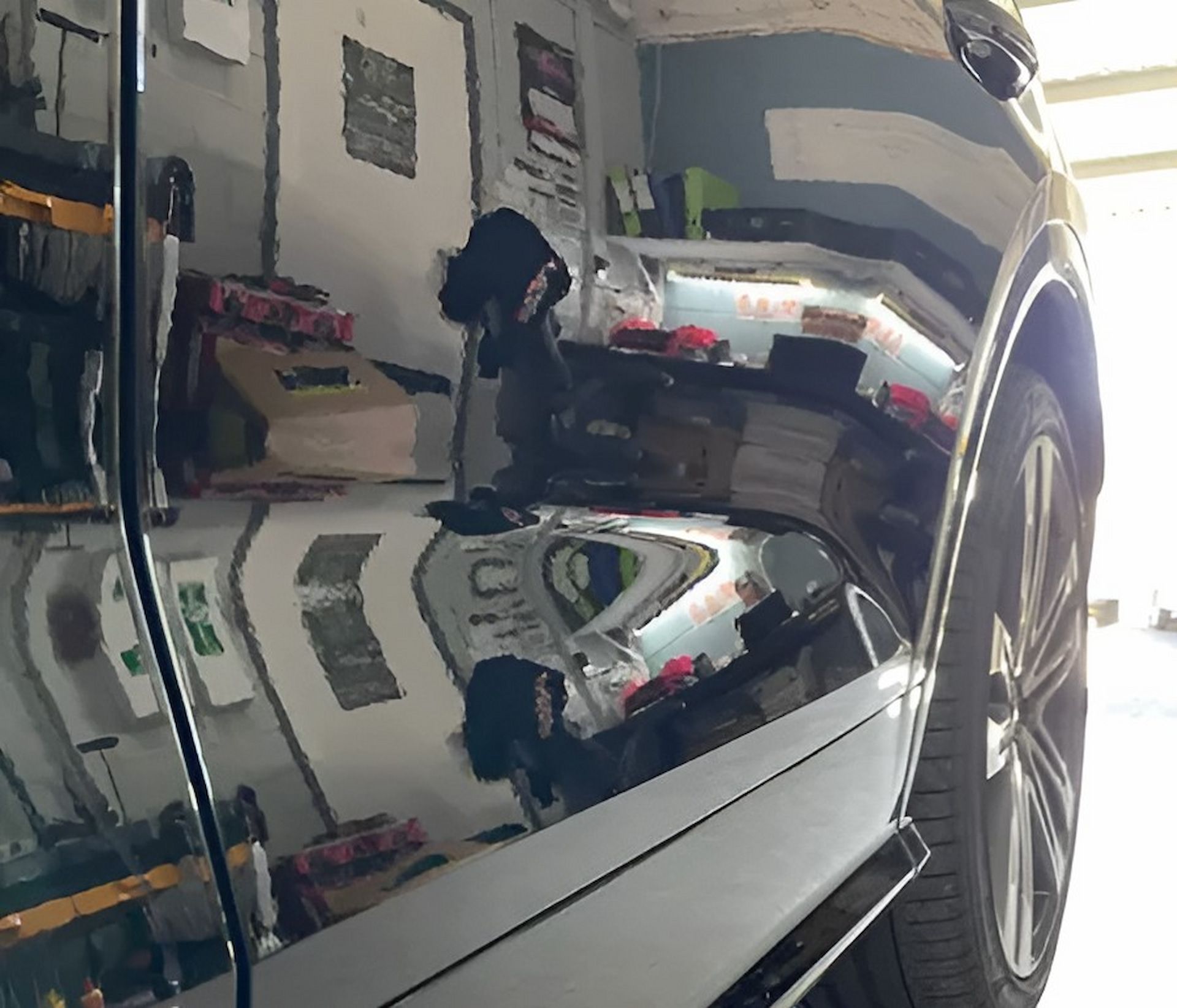 A Car is Parked in a Garage — Rapid Auto Dent In Ettalong, NSW