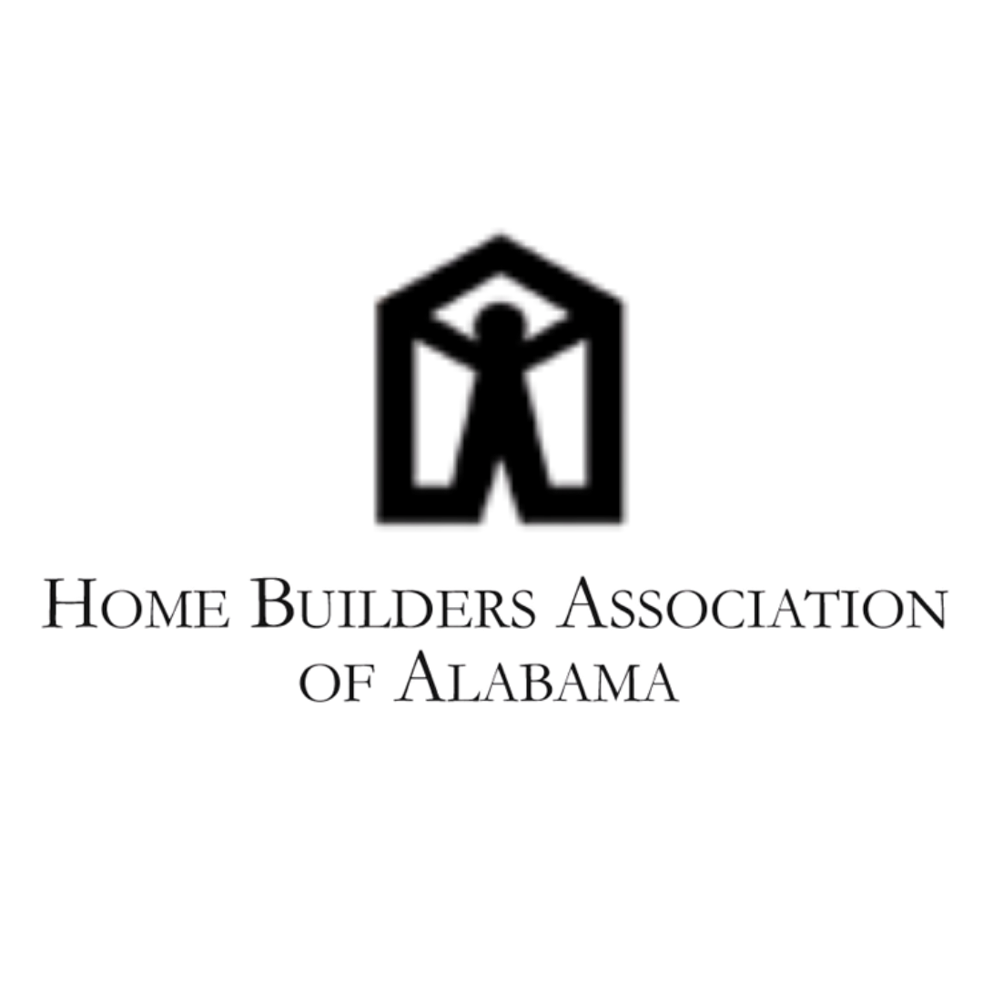 Home Builders Association of Alabama logo with black house icon and text