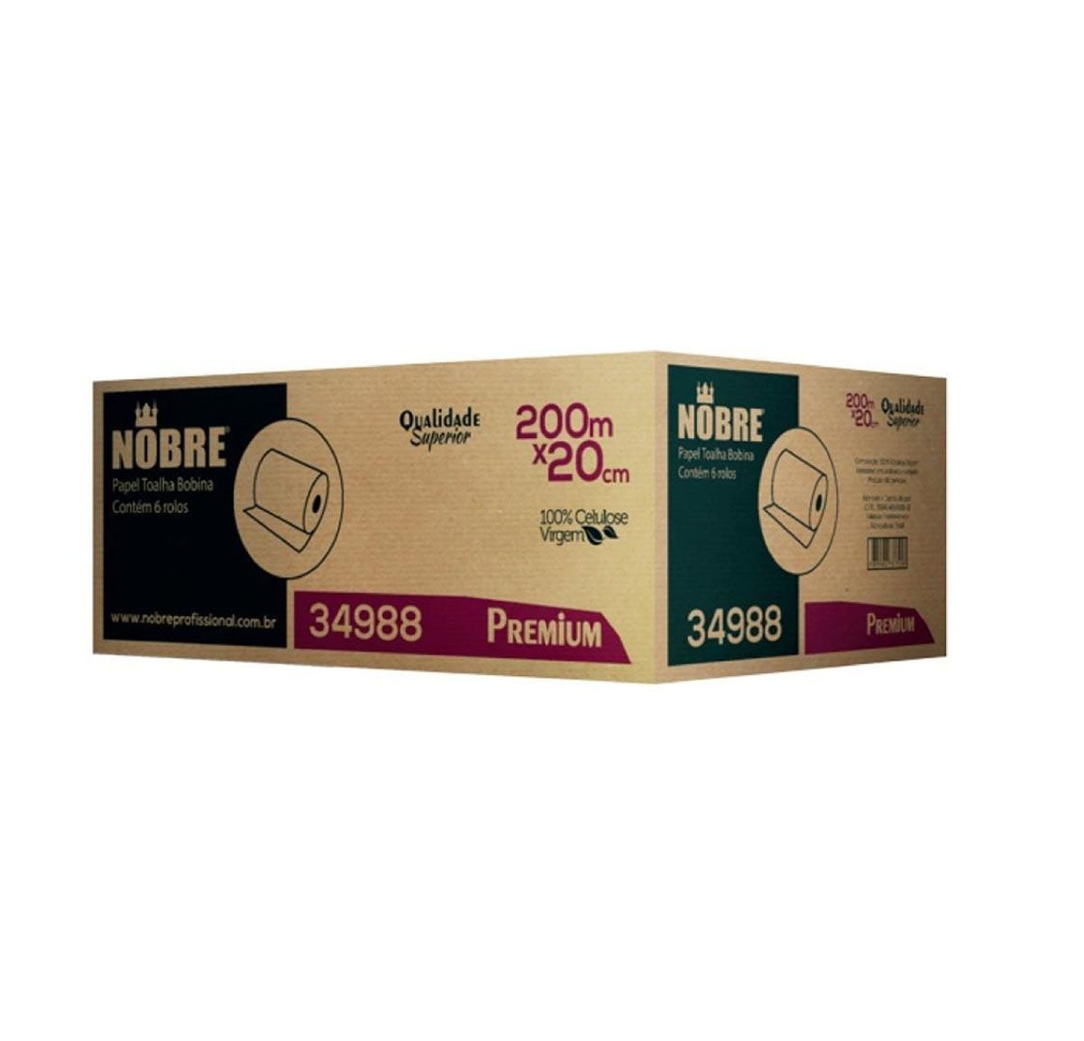 Una caja de toallas de papel nobre premium