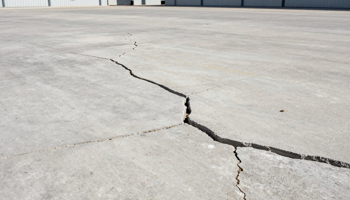 Cracked commercial apron