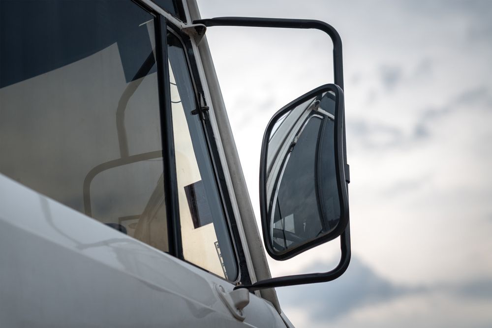 A Close Up Of A Side View Mirror On A Truck — Windscreen Ambulance In Kawana, QLD
