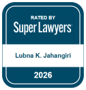Rated by Super Lawyers 2026 badge