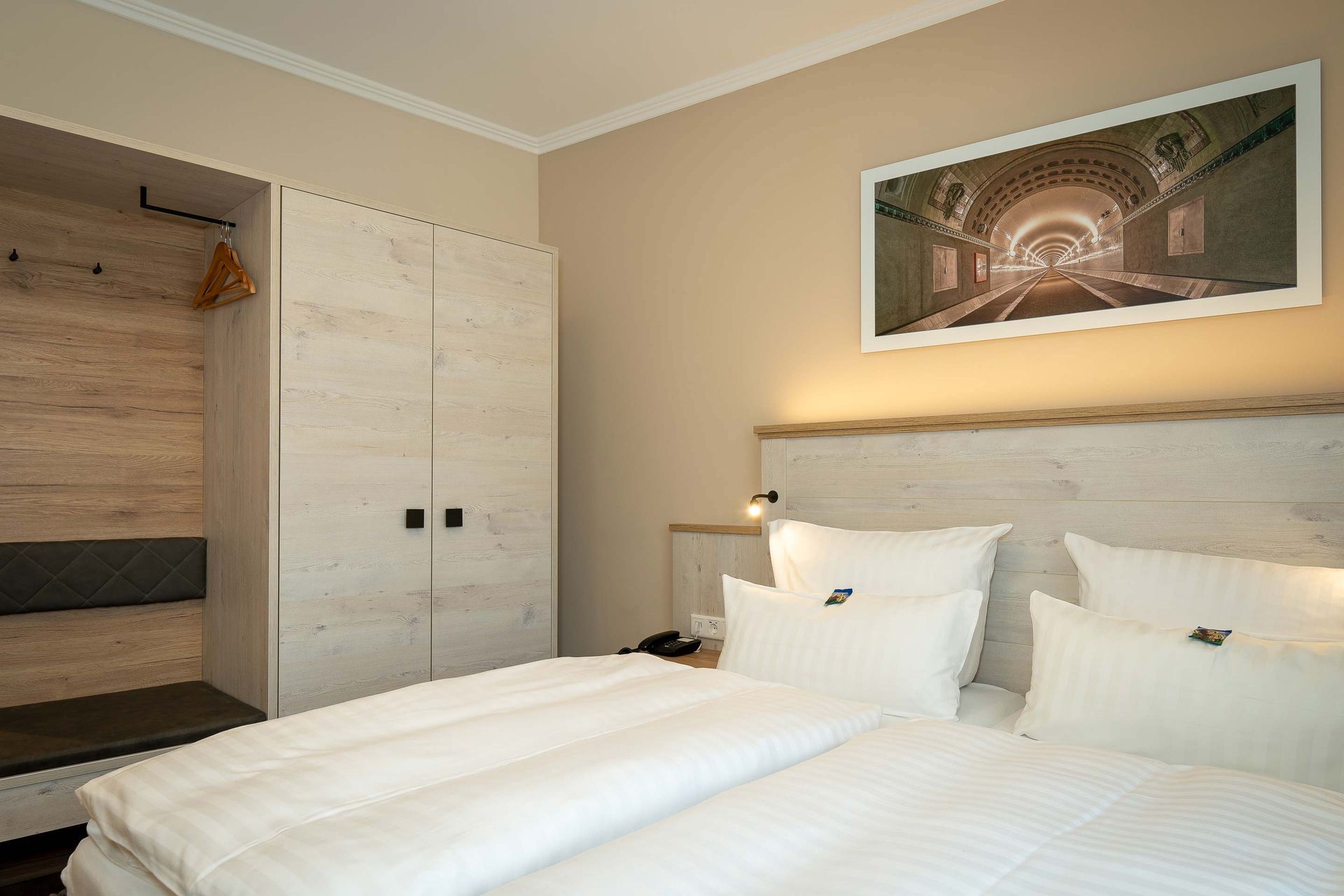 Komfortable Doppelzimmer im Boutique Hotel Rosengarten Hamburg in Wellingsbüttel