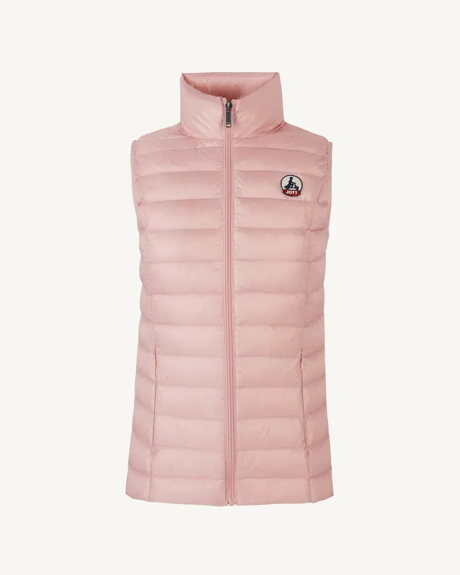 pink dunvest fra Jott dame