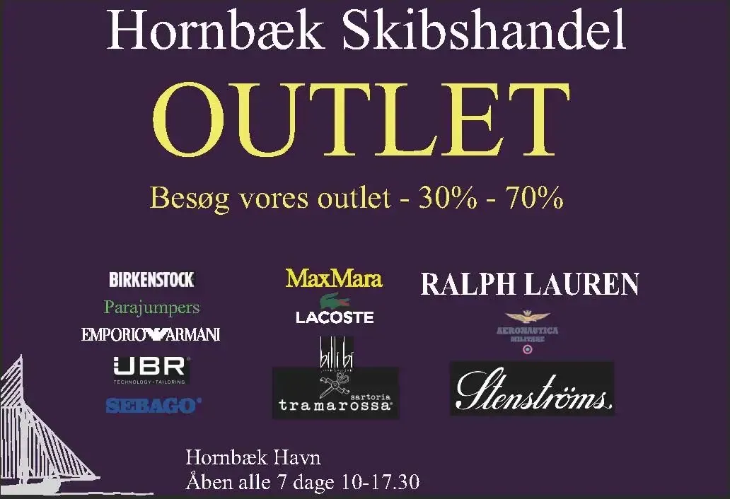 billede af annonce for Hornbæk Skibshandel