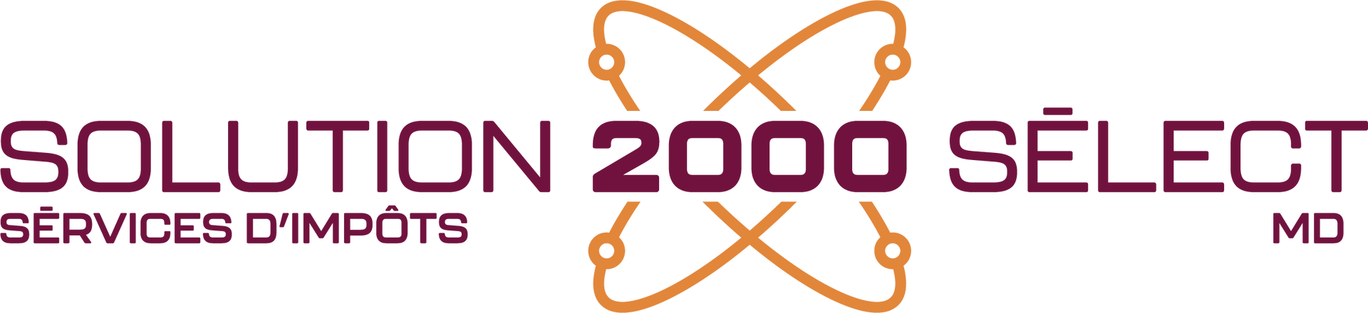 Un logo pour solution 2000 select services d'impôts