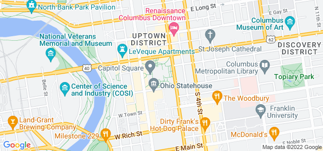 Map of business location