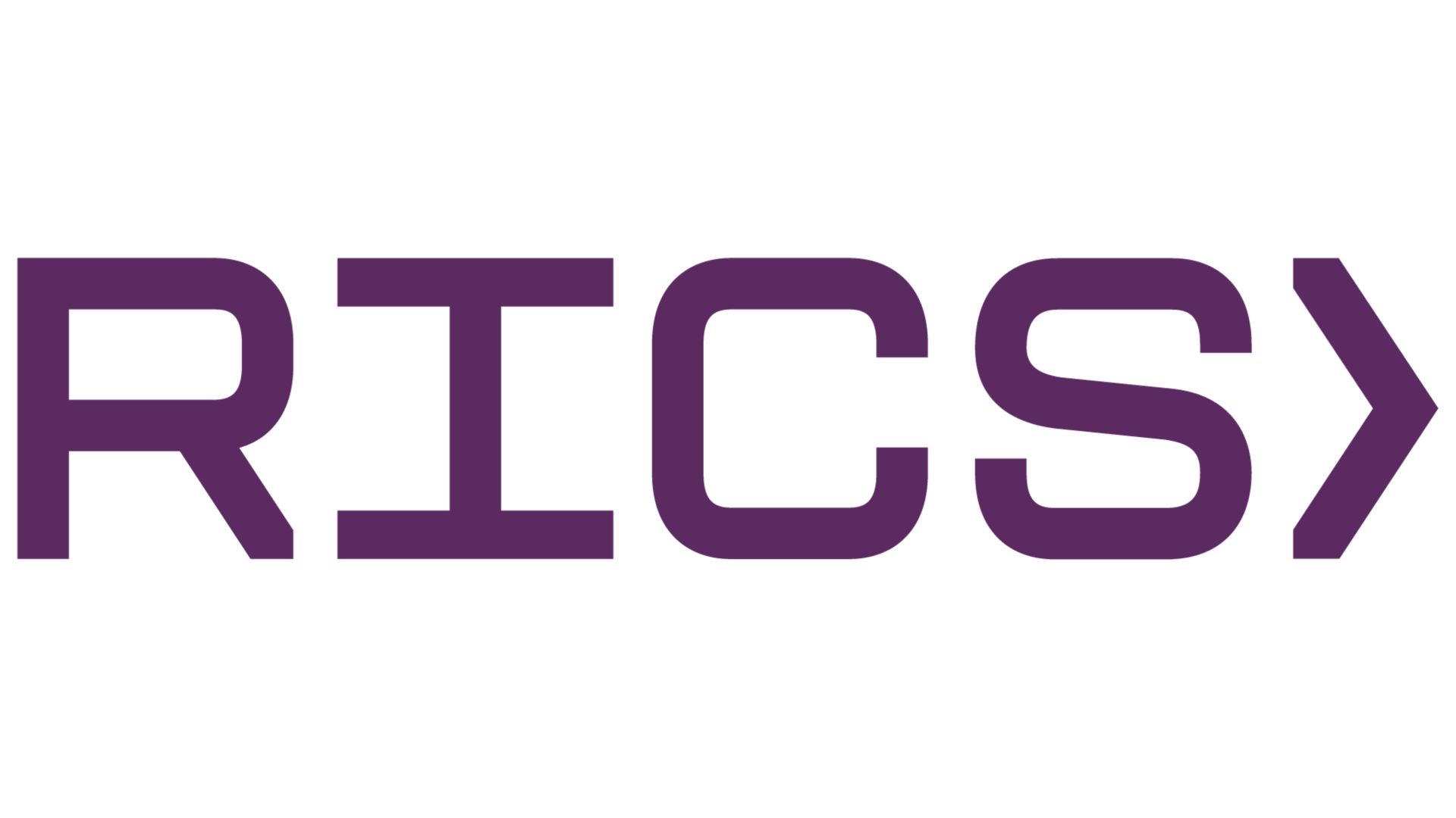 RICS logo in purple with a right-facing arrow, indicating forward movement.