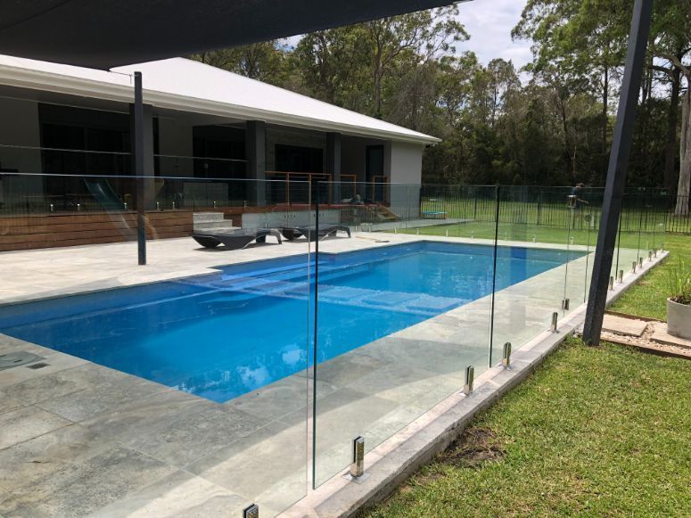 Beautiful Pool Area  — Pool Fences in Taree South, NSW
