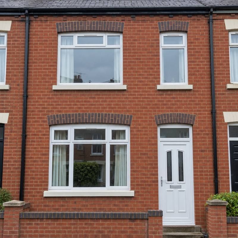 Terraced house, front elevation