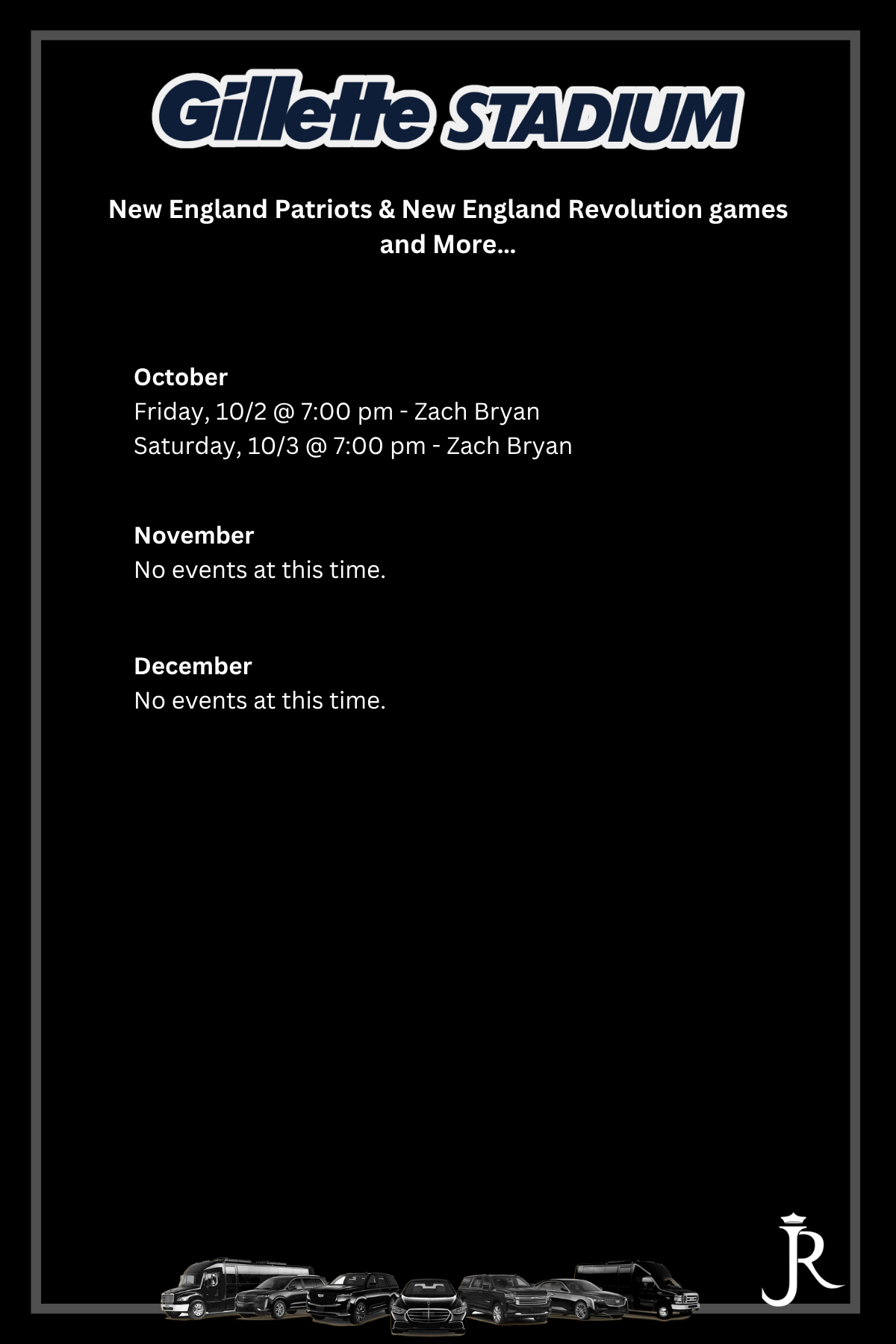 Gillette Stadium Events
