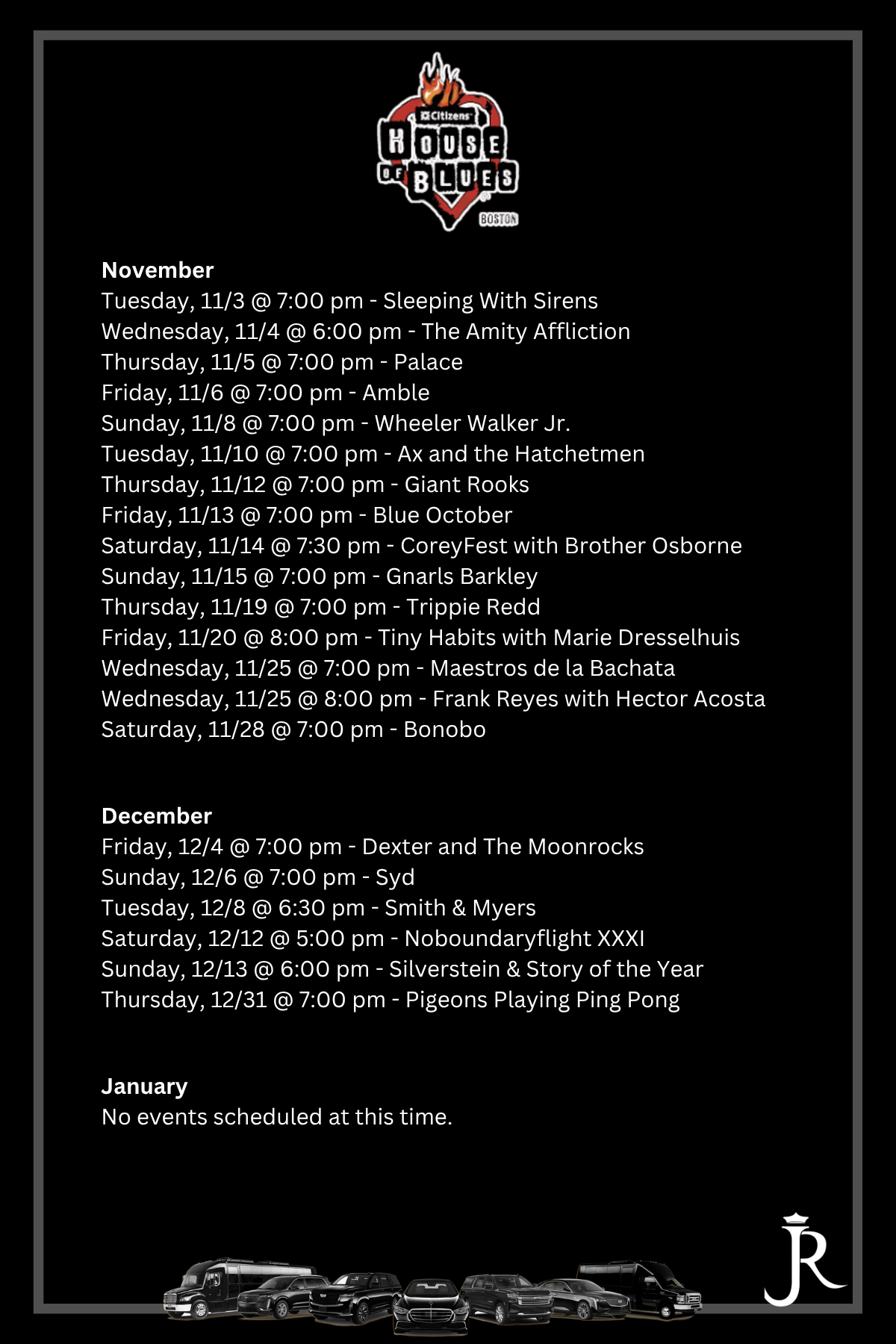 House of Blues Events