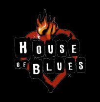 House of Blues logo with a flaming red heart on a black background